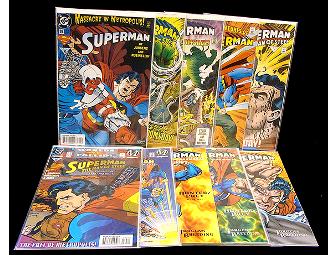 'Superman' DC Comic Books (10 selections from 1992-1994)