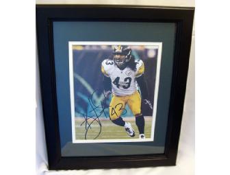 Reproduction Print of Signed Photo of Troy Polamalu from the Pittsburgh Steelers