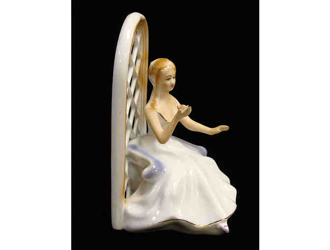 Regent Romanian Handpainted Porcelain 'Girl In the Garden' Figurine