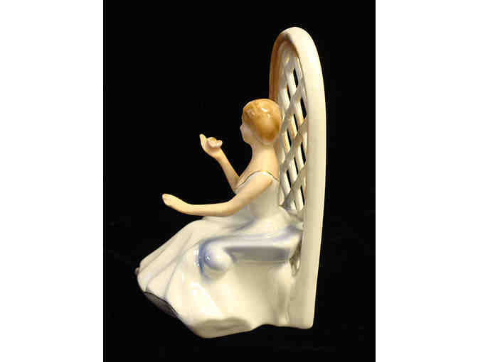Regent Romanian Handpainted Porcelain 'Girl In the Garden' Figurine