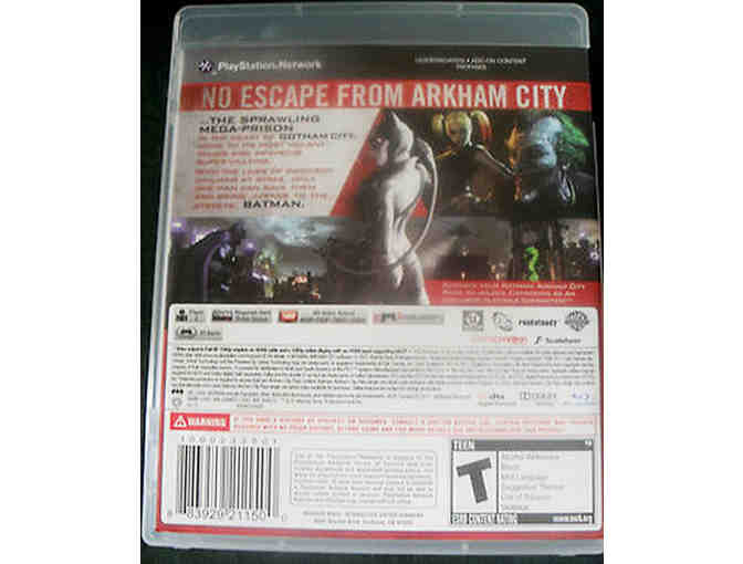 PS3 Batman Arkham City Game