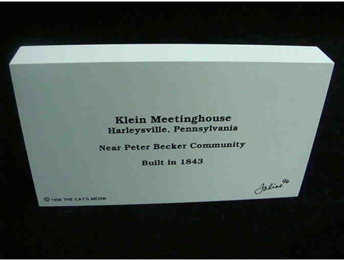 Cat's Meow Village 'Klein Meetinghouse' Building Block - Limited Edition No. 11
