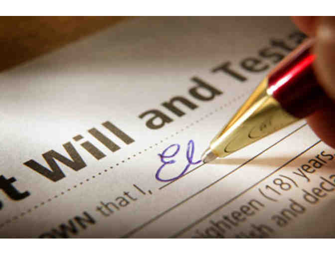Certificate for Estate Planning Services