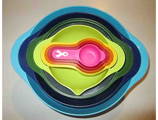 Breast Cancer Awareness Nesting Mixing Bowls and Measuring Cups