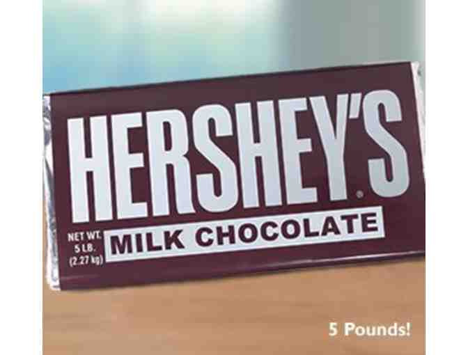 5lb. Hershey's Milk Chocolate Bar with Plush Hershey Kiss and Souvenier Tote