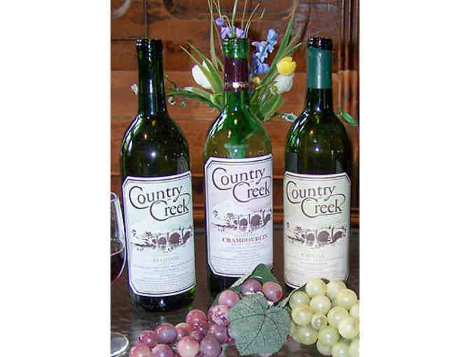 Gift Basket - 3 Bottles of WIne from Country Creek Winery
