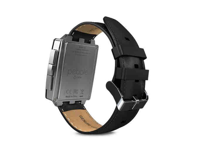 Pebble Steel Smart Watch for iPhone and Android Devices (Brushed Stainless)