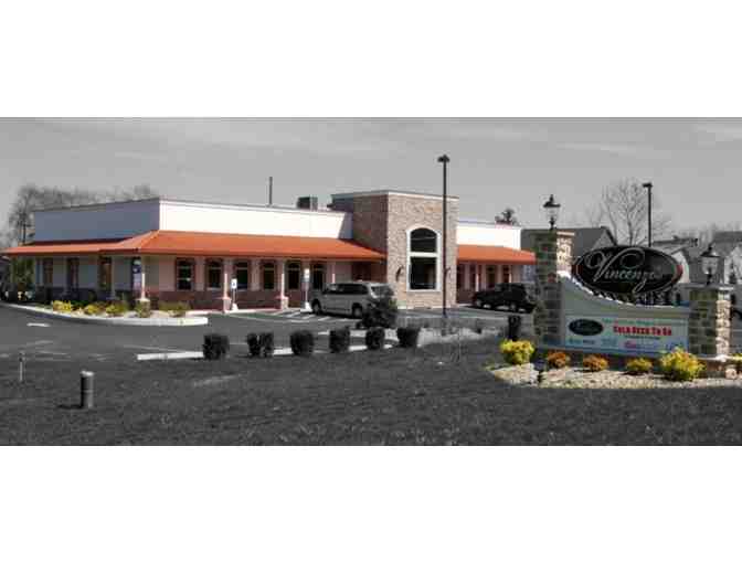 $25 Gift Card to Vincenzo's Ristorante Italiano Pizzeria in Douglasville, PA