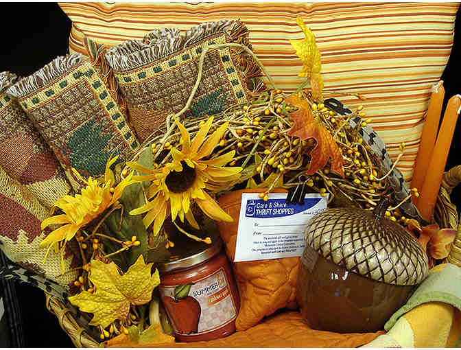 Fall Theme Basket with $20 Gift Card to Care & Share Thrift Shoppes
