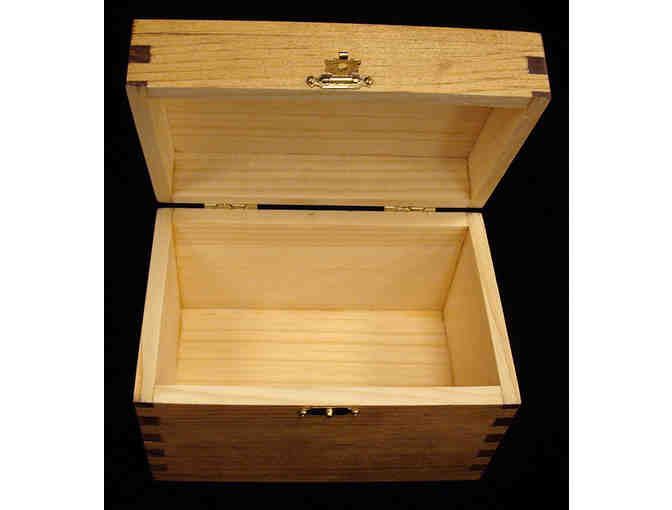 Handcrafted Wood Treasure/Recipe Box