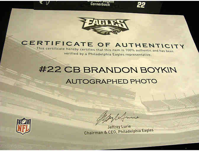 Autographed Photo of Brandon Boykin #22 Philadelphia Eagles
