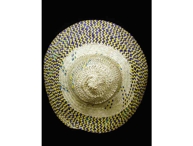 Handwoven Straw Tote and Hat Set from Africa