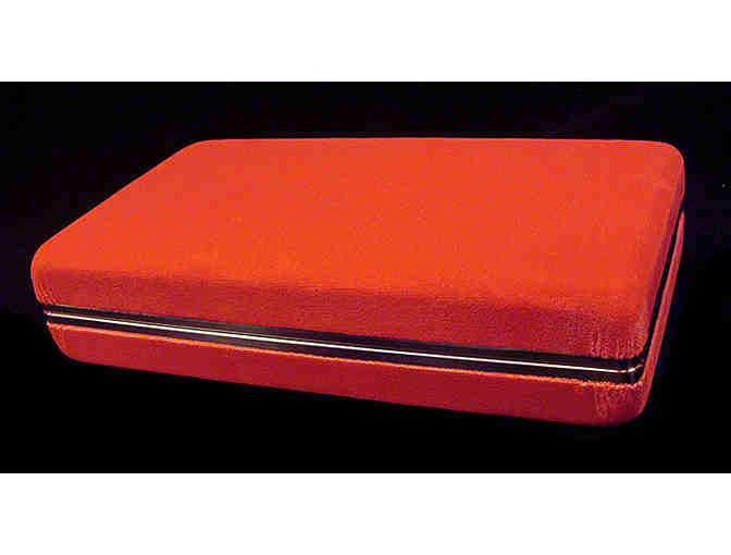 Red Velvet Clutch Style Travel Jewelry Case