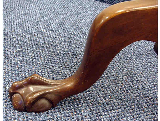 Antique Tilt Top Claw Foot Mahogany Occasional Table