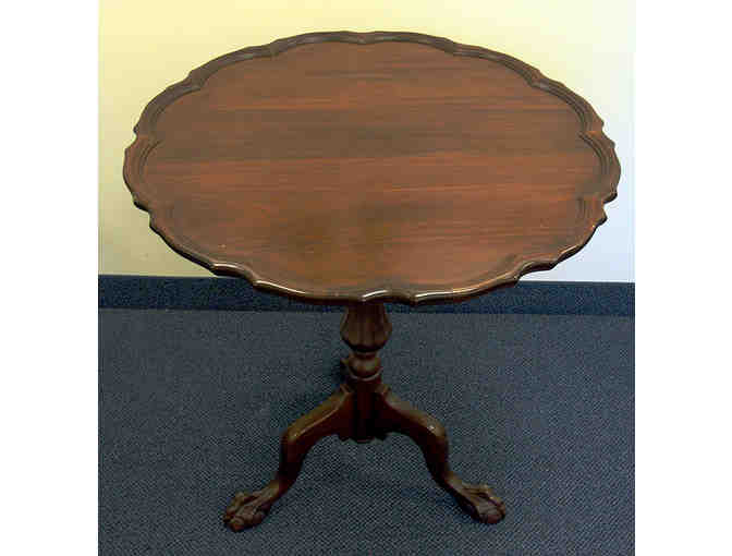 Antique Tilt Top Claw Foot Mahogany Occasional Table