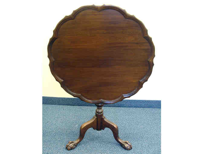 Antique Tilt Top Claw Foot Mahogany Occasional Table
