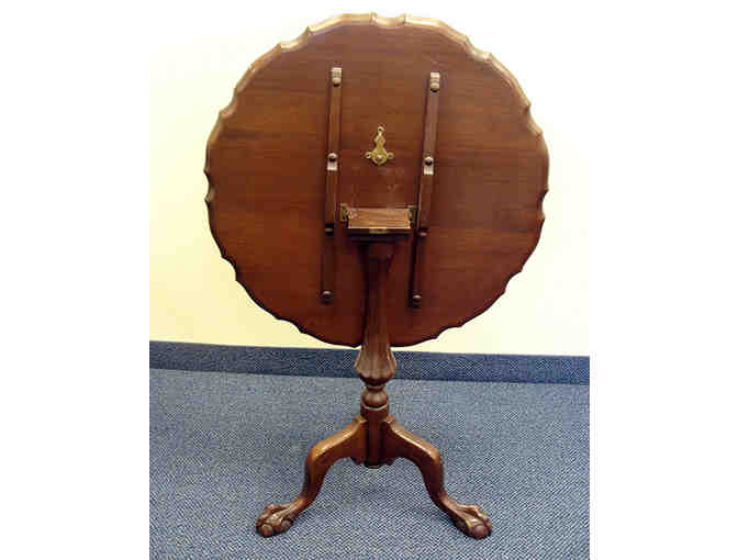 Antique Tilt Top Claw Foot Mahogany Occasional Table