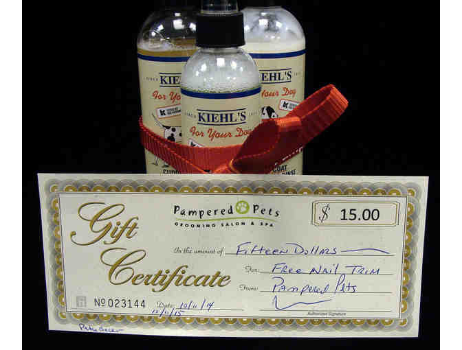 Gift Certificate to Pampered Pets, Items from Kiehl's Grooming