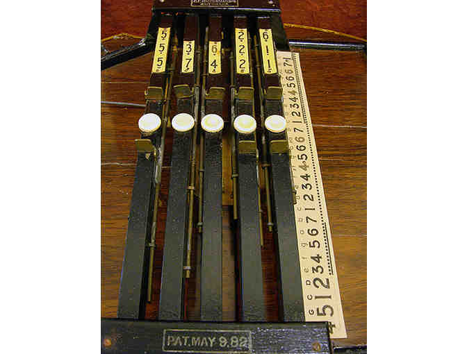 1882 C.F. Zimmermann's Autoharp with Music Sheets (no strings) In Case