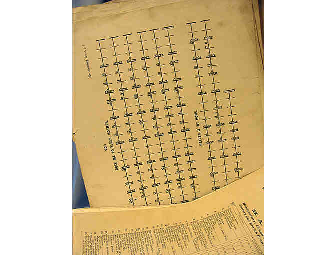 1882 C.F. Zimmermann's Autoharp with Music Sheets (no strings) In Case