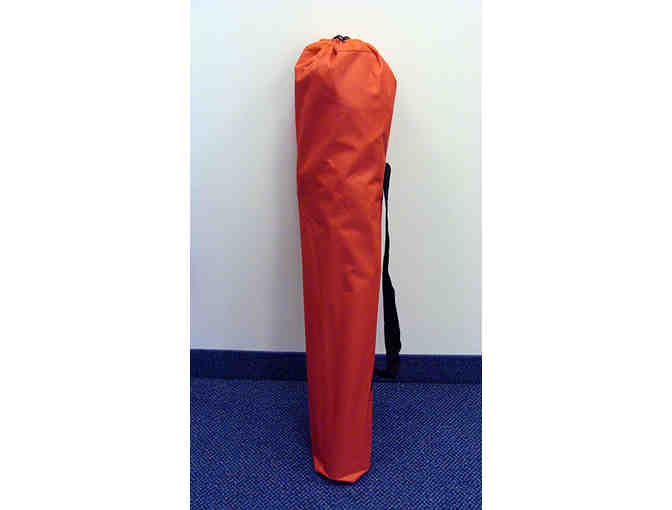 Red Fold Up Canvas Chair with Carry Bag from Bayada Home Health Care