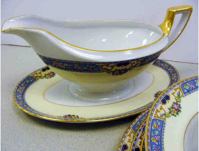 Vintage Bavarian Porcelain Queen Louise Pattern Dinnerware