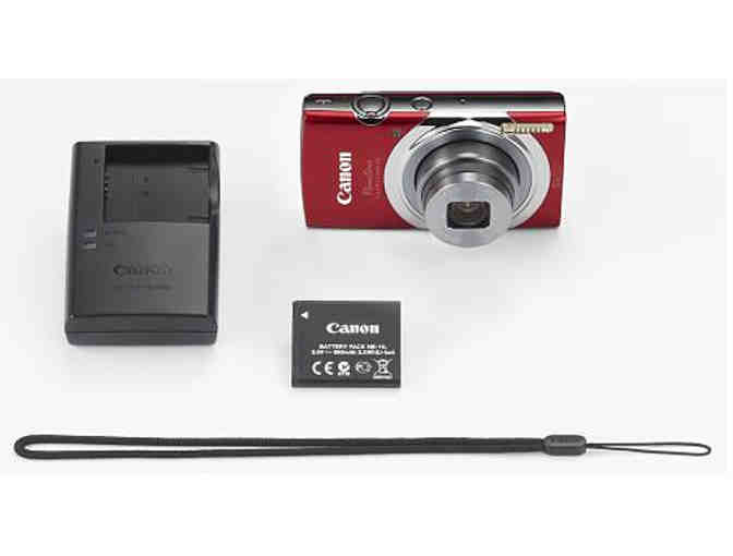 Canon - PowerShot ELPH-140 IS 16.0-Megapixel Digital Camera - Red