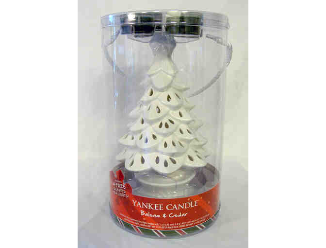 Yankee Candle Christmas Tree Tea Light Holder (Balsam & Cedar Scent)