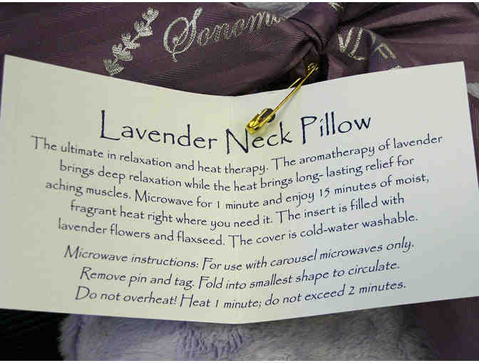 Sonoma Lavendar Dot Neck Pillow