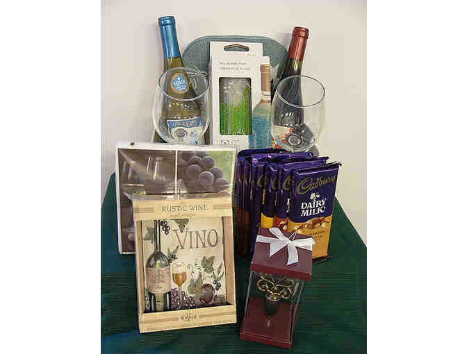 Wine and Chocolate Basket for Two