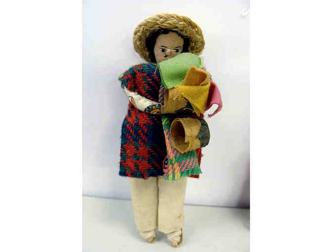 Set of 7 Small Vintage Guatemalan Dolls