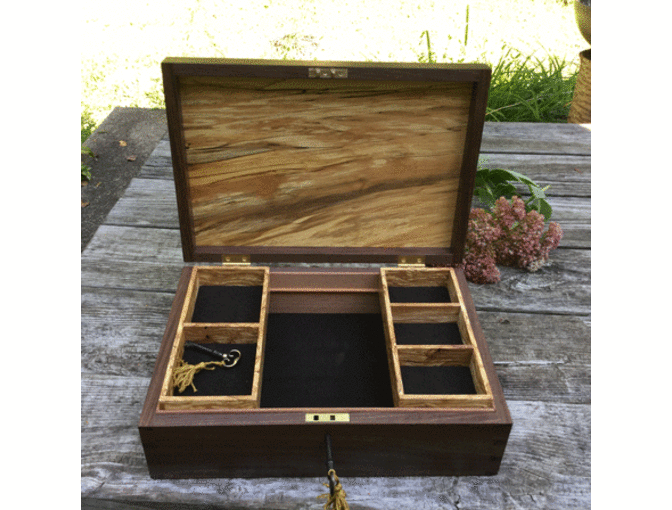 American Beech/Walnut Jewelry-Storage Box