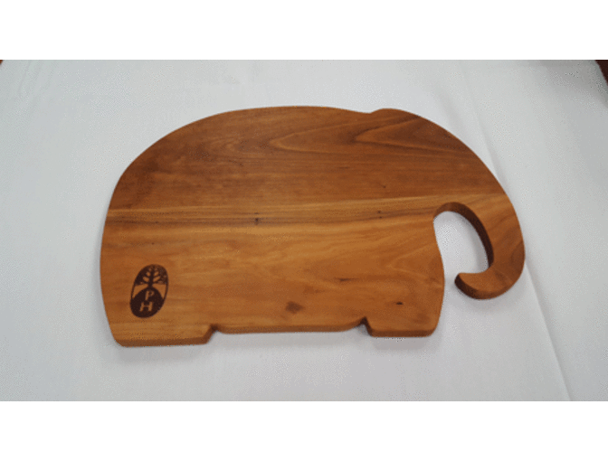 Cherry Wood Elephant Shape Cutting Board