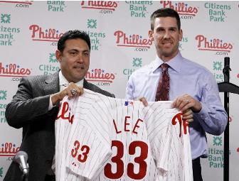 'Meet and Greet With Phillies Pitcher Cliff Lee' Plus A Roy Halladay Signed Jersey