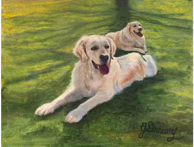 Custom and Personalized Painted Pet Portrait of Your Pet by Artist Gabriele Drewry