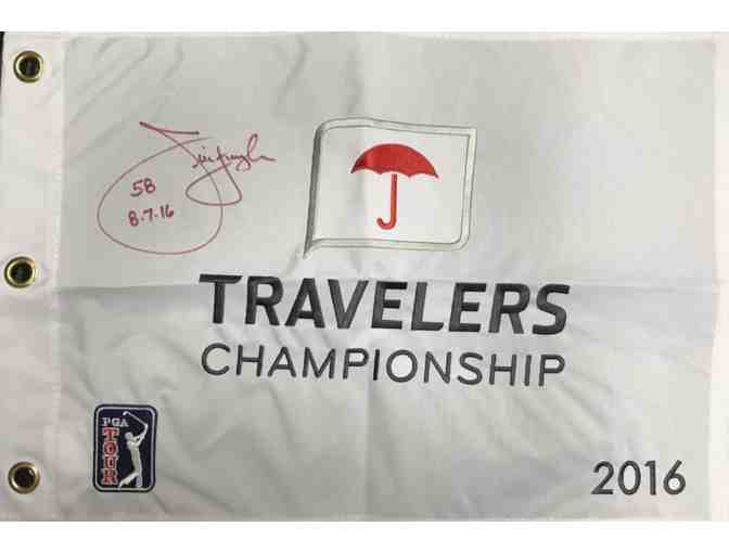 Jim Furyk's Autographed Flag-Travelers Championship 2016