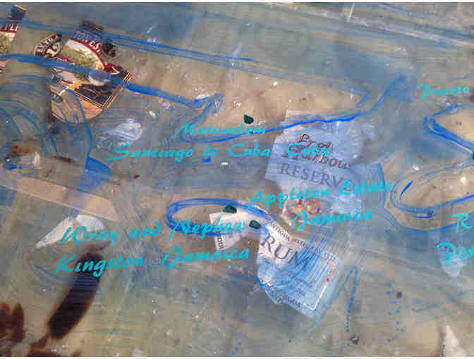 Rum Map of the Caribbean (bar table) - by Curt Condrat