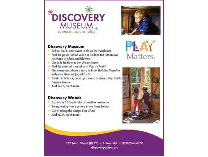 Admission for 4 to The Discovery Museums