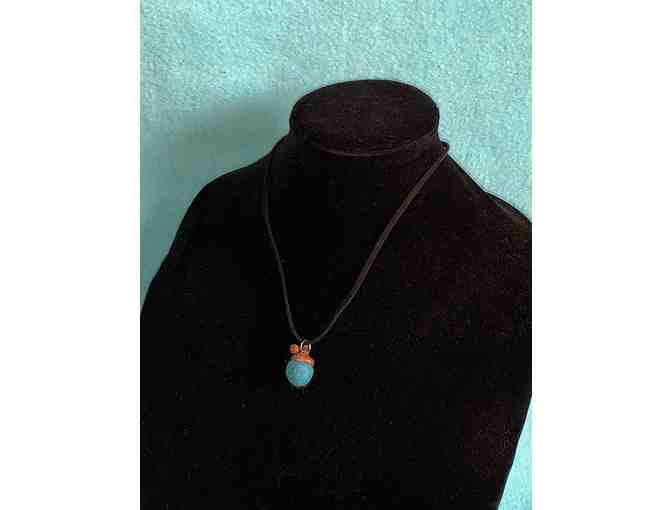 Sterling Silver & Handfelted Acorn Neclkace