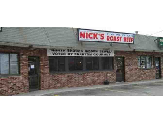 Nick's Roast Beef $20 Gift Certificate