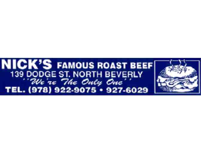 Nick's Roast Beef $20 Gift Certificate