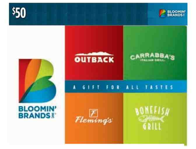 Bloomin' Brands $50 Gift Card - Photo 1