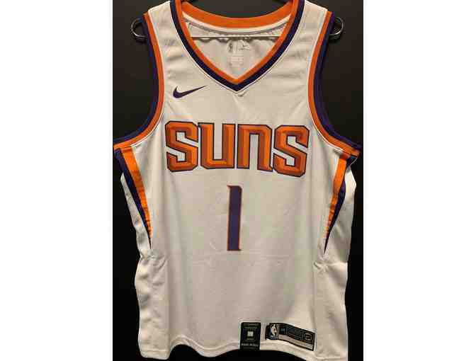 Devin Booker Autographed White Jersey