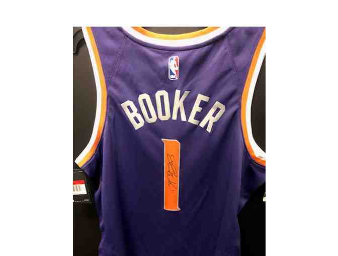 Devin Booker Autographed Purple jersey