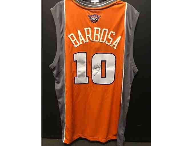 Leandro Barbosa Autographed Throw Back Jersey