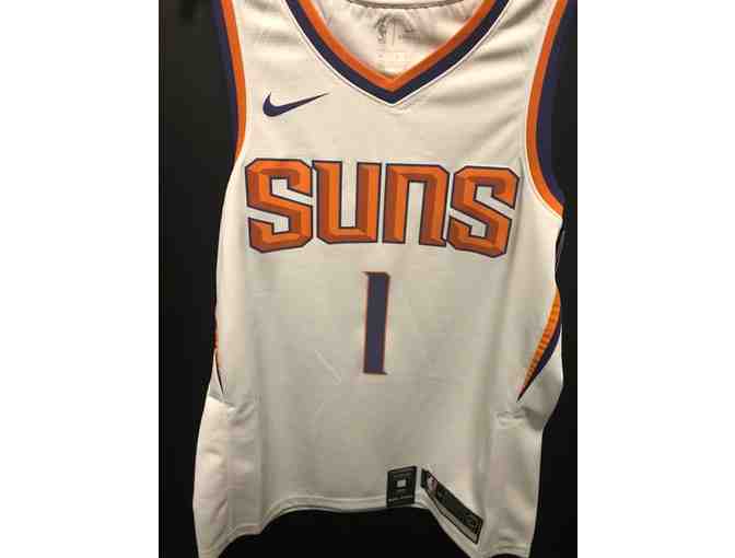 Devin Booker Autographed White Jersey