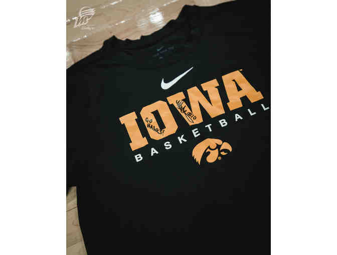 Iowa Basketball Dri-FIT Shirt Autographed by Megan Gustafson