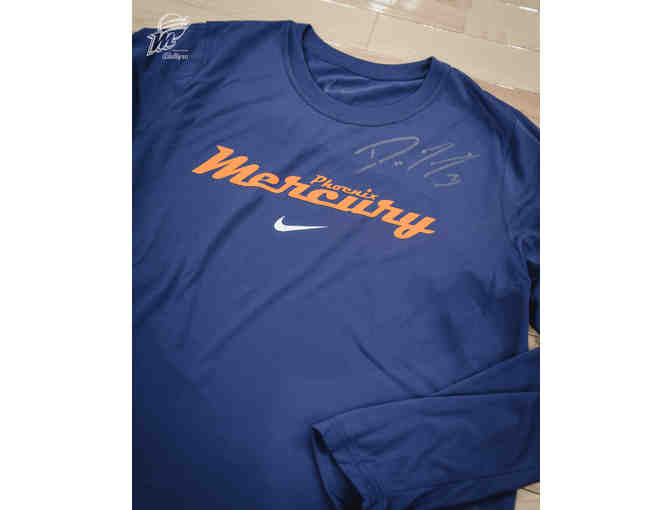 Phoenix Mercury Long-Sleeved Shooting Shirt Autographed By Diana Taurasi