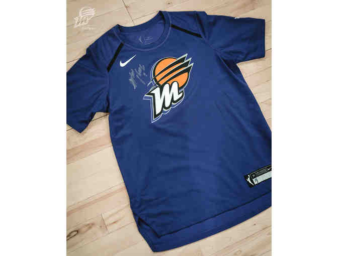 Phoenix Mercury Short-Sleeved Shooting Shirt Autographed By Sophie Cunningham