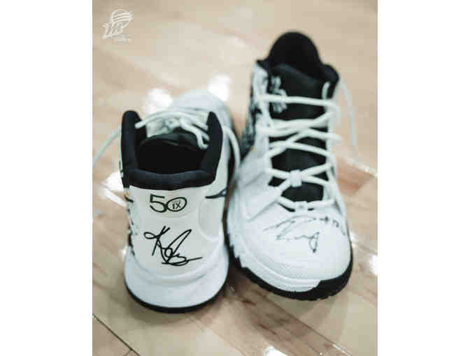 Custom Nike 'Pay Women Athletes' Kyrie Shoes Autographed by Reshanda Gray